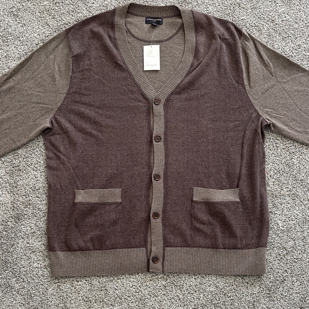Banana Republic Brown Cardigan Sweater